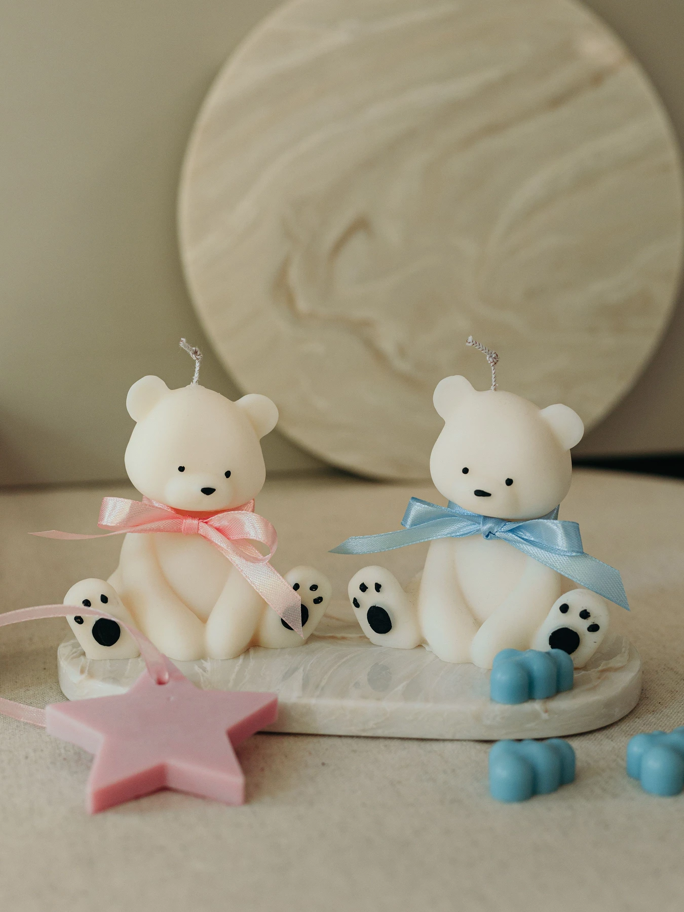 Фігурна свічка "Ведмедик", парфумована, з натурального оливкового воску Candle Design модель 140.2002 Фото