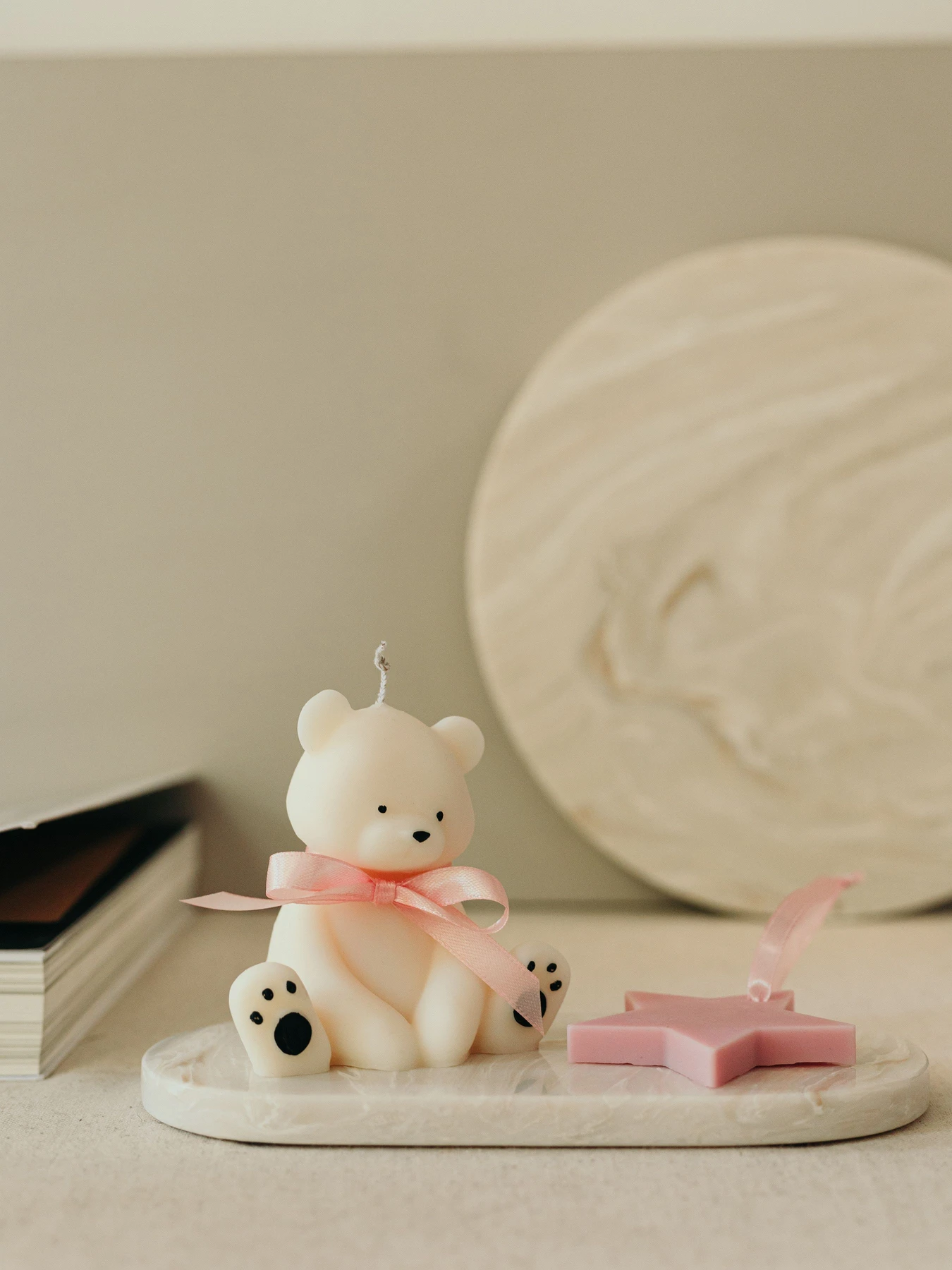 Фигурная свеча "Мишка", парфюмированная, из натурального оливкового воска Candle Design модель 140.2002/1 Фото