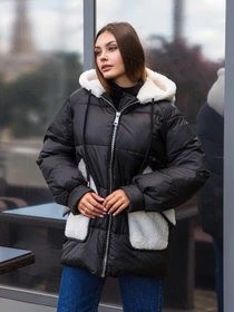 Куртки та дублянки MilaNova модель Куртка К-271 черный Фото