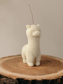 Ароматична свічка "Альпака", аромат - Coffee bean & cacao, з натурального оливкового воску Candle Design модель 140.2027 Фото