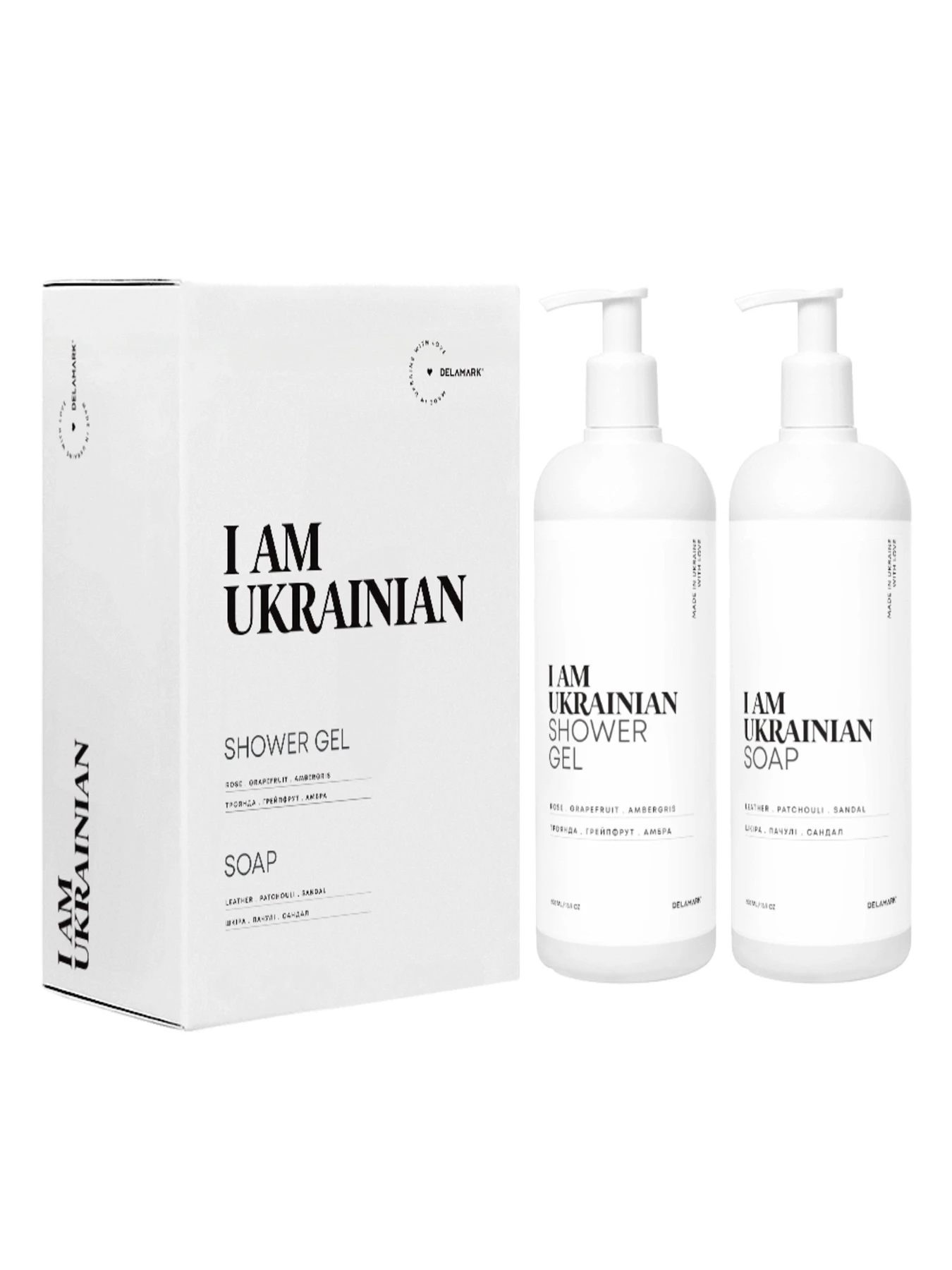 Подарунковий набір: IAMUK Гель для душу + IAMUK Рідке мило DeLaMark модель 4820152333483 Подарунковий набір: IAMUK Гель для душу + IAMUK Рідке мило DeLaMark модель 4820152333483 Фото