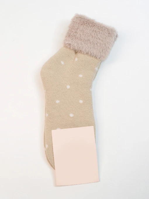 Шкарпетки та гольфи ISSA Plus модель NS-421_бежевый Фото