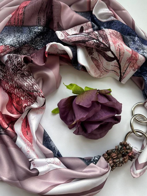 MyScarf Basic Хустка колір рожевий фото 2