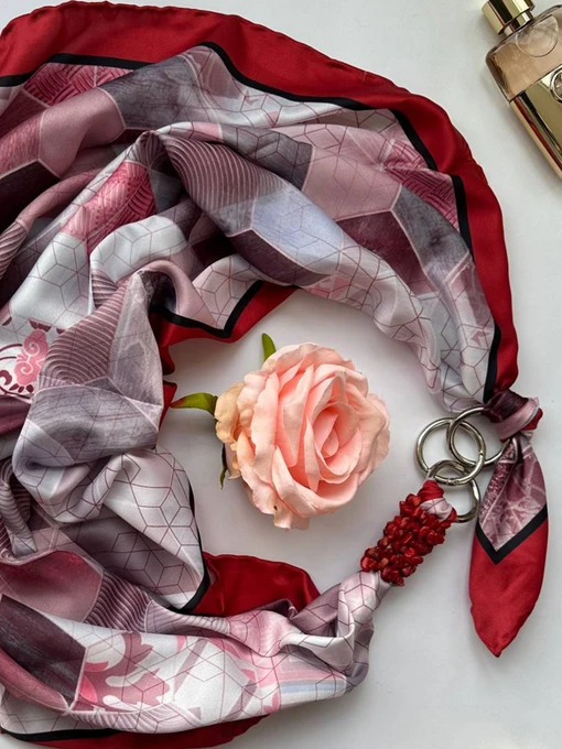 MyScarf Basic Хустка колір кораловий фото 2