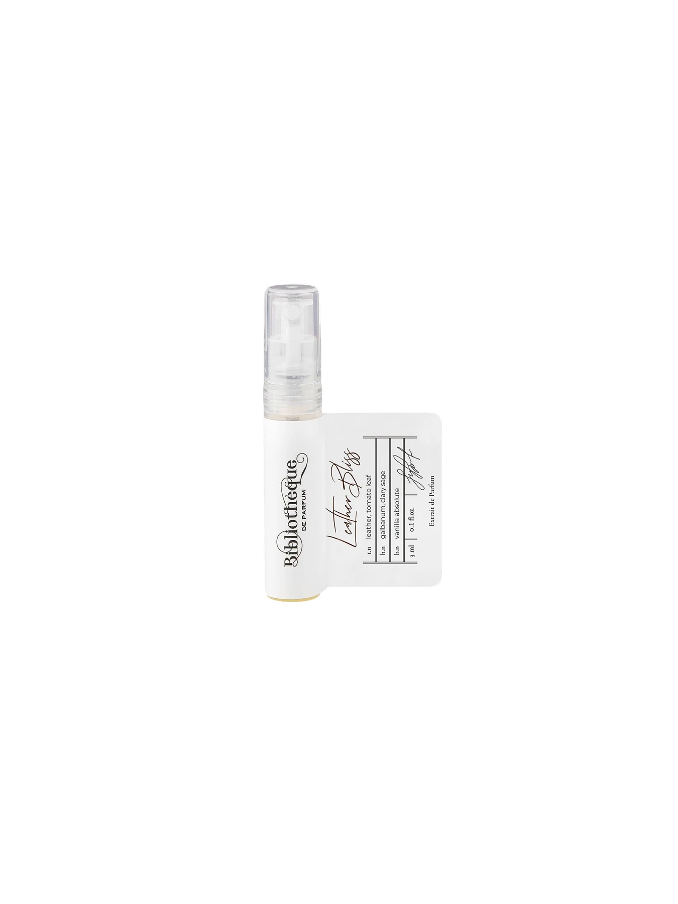 Парфюмированная вода Leather Bliss Bibliotheque de Parfum модель BdPLeatherBliss3mlWMNSPRF Парфюмированная вода Leather Bliss Bibliotheque de Parfum модель BdPLeatherBliss3mlWMNSPRF Фото