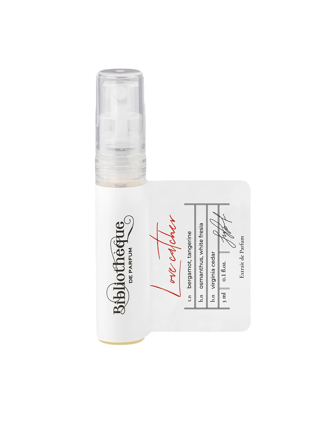 Парфюмированная вода Love catcher Bibliotheque de Parfum модель BdPLovecatcher3mlWMNSPRF Фото