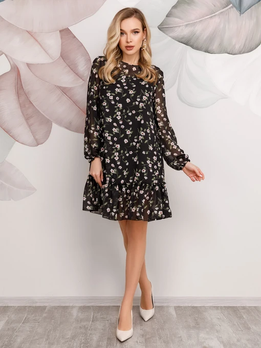 Платья ISSA Plus модель 12487_black Фото