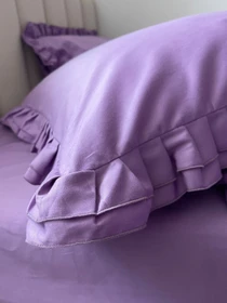 Наволочка з рюшами бузок Cozy модель 11151039 Фото