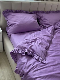 Наволочка з рюшами бузок Cozy модель 11151039 Фото