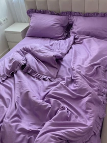 Наволочка з рюшами бузок Cozy модель 11151039 Фото