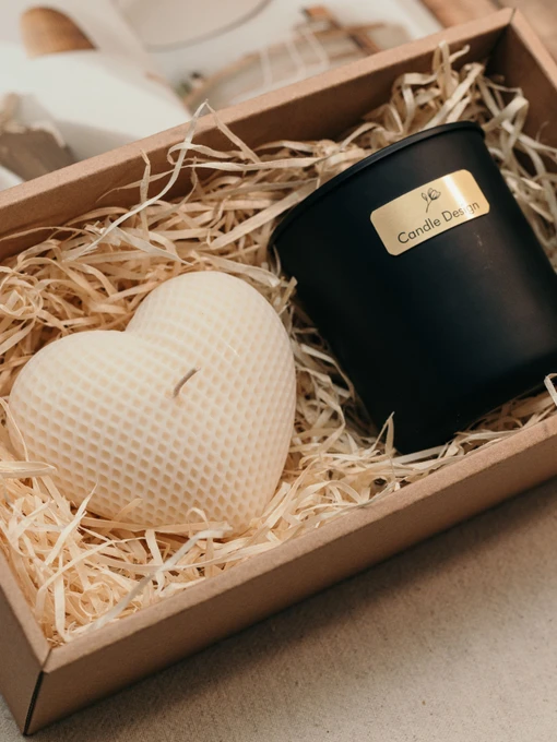 Набор ароматических свечей "Прикосновение сердца", из натурального воска Candle Design модель 200.0087 Фото