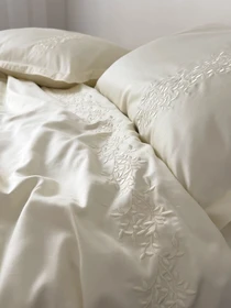 Підковдра шампань з вишитими гілками Cozy модель 12042400 Фото