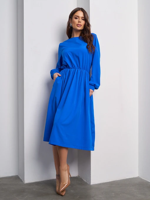 Платья ISSA Plus модель 15010_электрик Фото