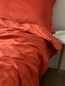 Простирадло без резинки морквяне Cozy модель 11501036 Фото