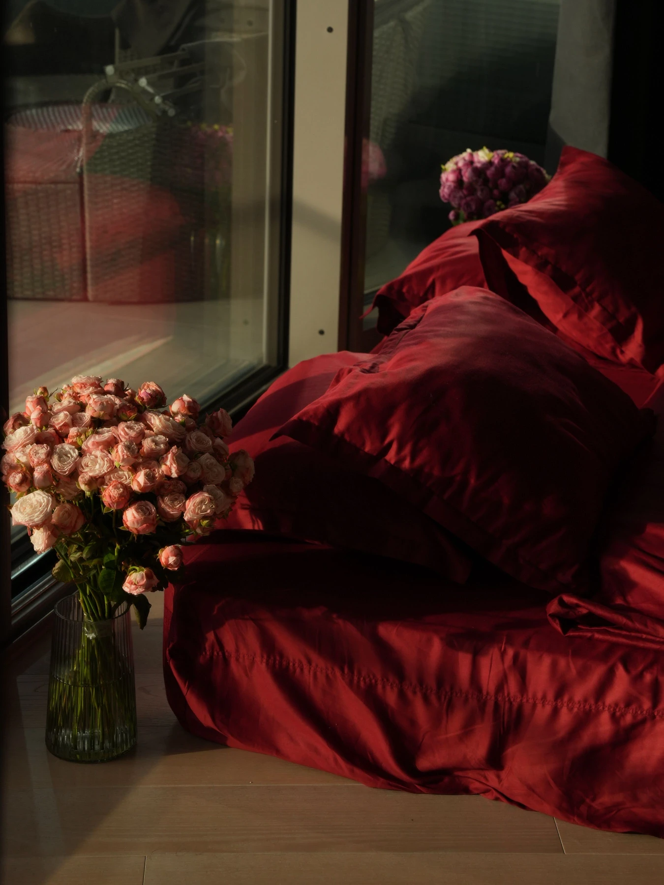 Простирадло на резинці винне Cozy модель 11781243 Простирадло на резинці винне Cozy модель 11781243 Фото