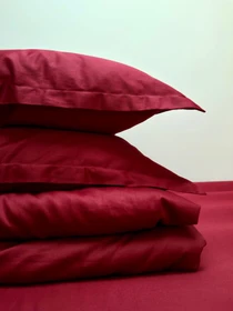 Простирадло на резинці винне Cozy модель 11781243 Фото