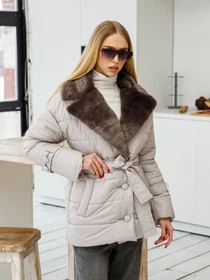 Куртки и дубленки MilaNova модель Куртка К-199н молоко Фото