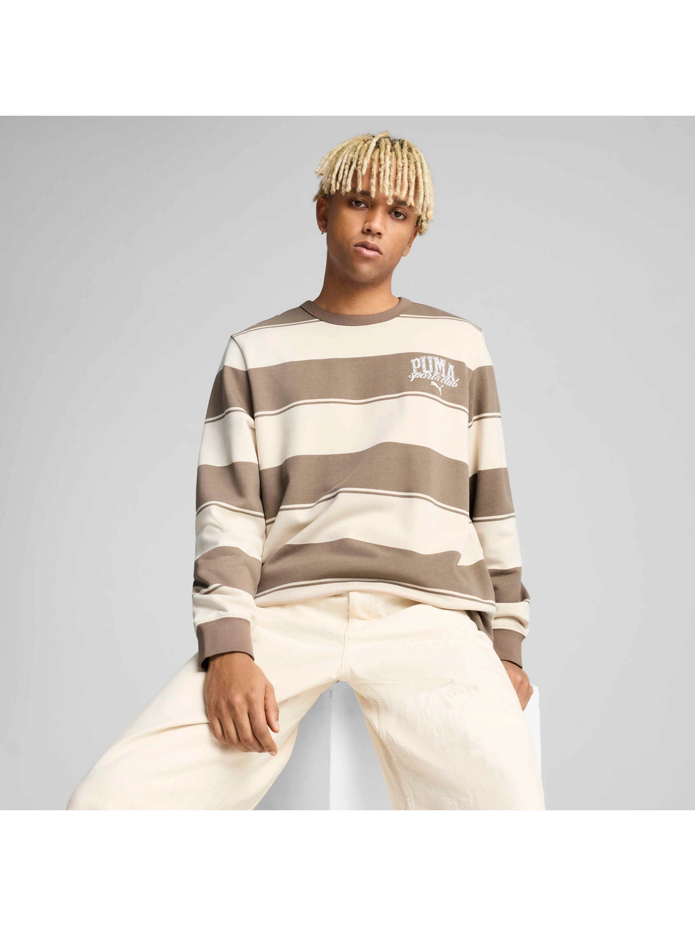 Худи и свитшоты PUMA Class Striped Crew модель 684647 Фото