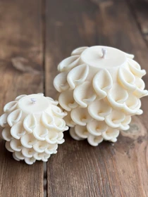 Фигурная свеча "Кружева" из натурального соевого воска Candle Design модель 110.1005/1006/1007 Фото