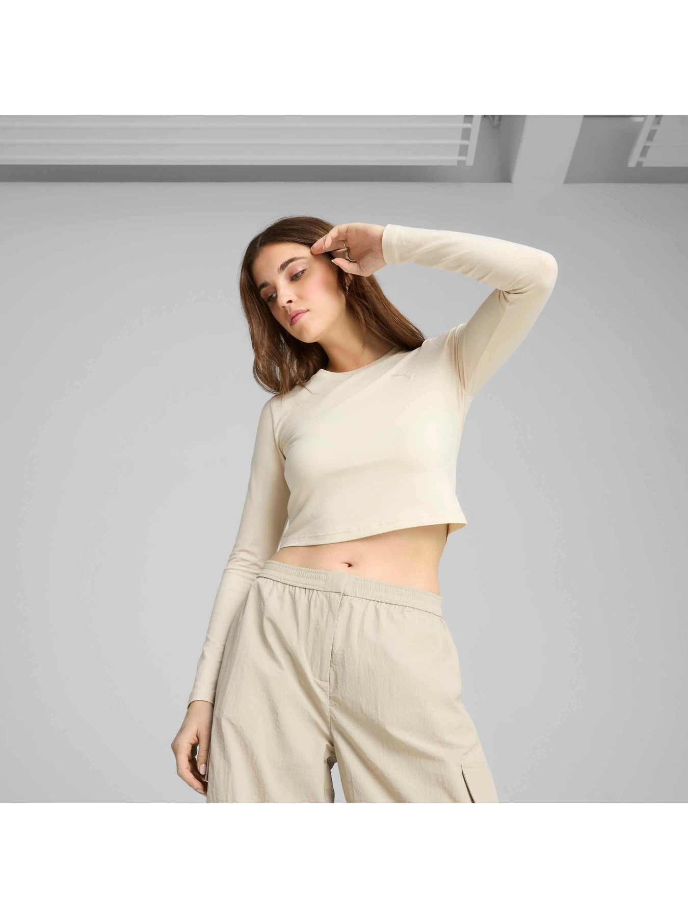 Худи и свитшоты PUMA Wardrobe Ess Baby Tee модель 629761 Худи и свитшоты PUMA Wardrobe Ess Baby Tee модель 629761 Фото