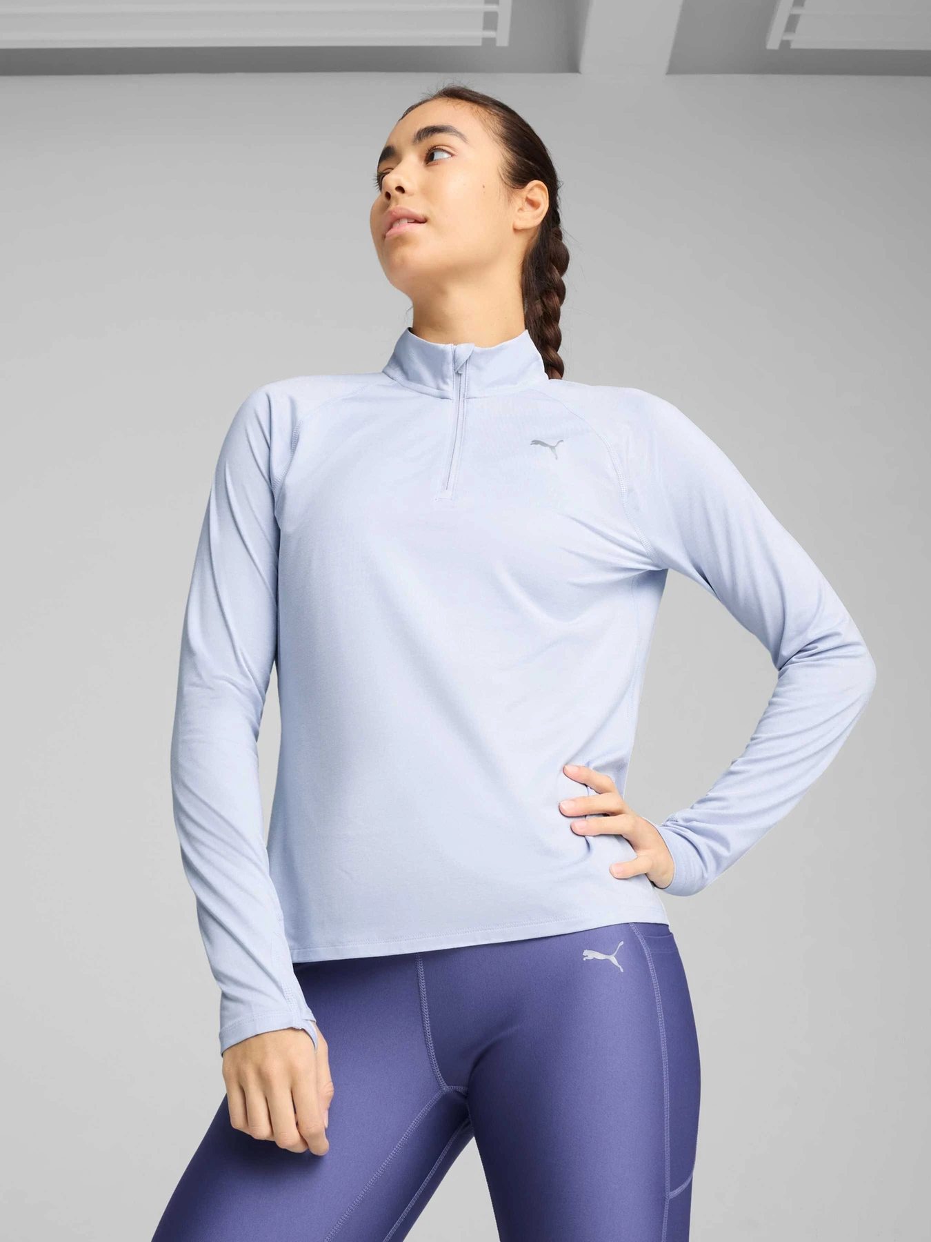 Худи и свитшоты PUMA Run Velcty Cldspn 1/4 Zip W модель 526650 Фото