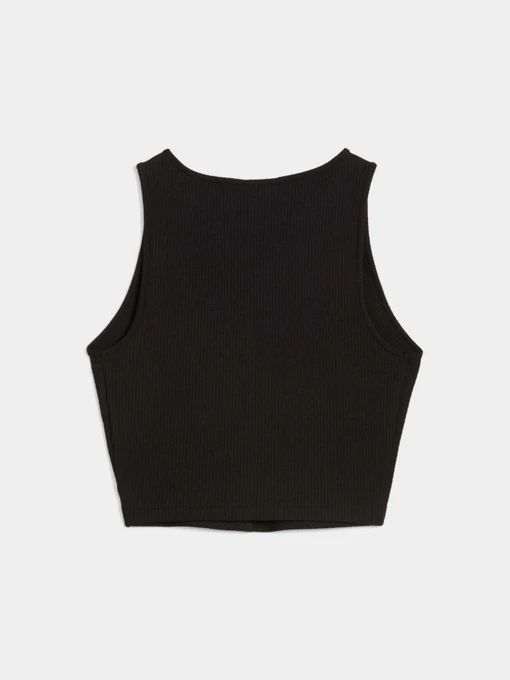 Жіночий Спортивний топ PUMA Wardrobe Ess Ribbed Crop Top фото 2