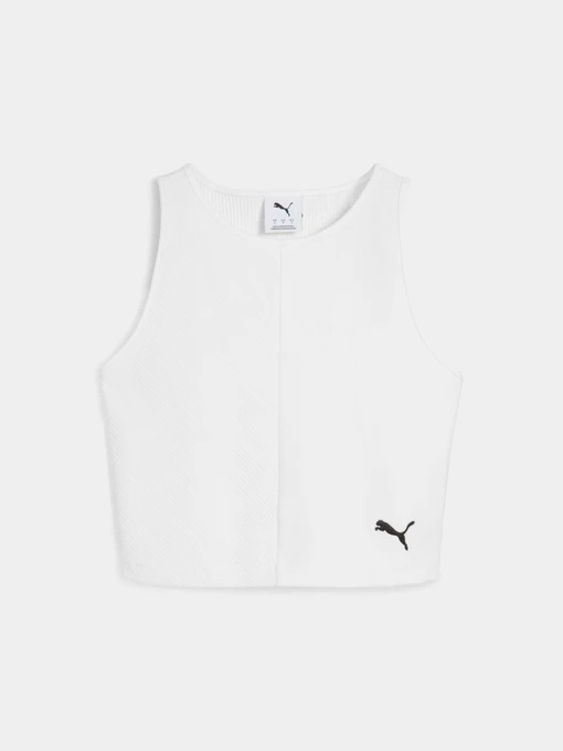 Футболки и поло PUMA Wardrobe Ess Ribbed Crop Top модель 629765 Фото