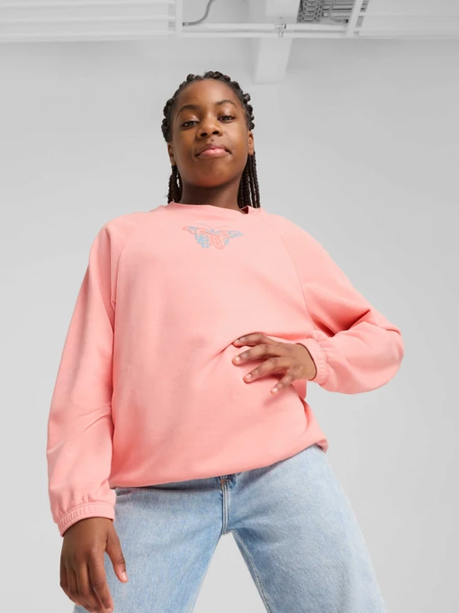 Дитячий Світшот PUMA Butterfly Vibe Crew фото 3