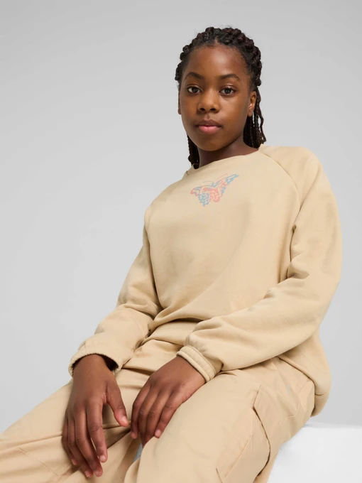 Дитячий Світшот PUMA Butterfly Vibe Crew фото 3