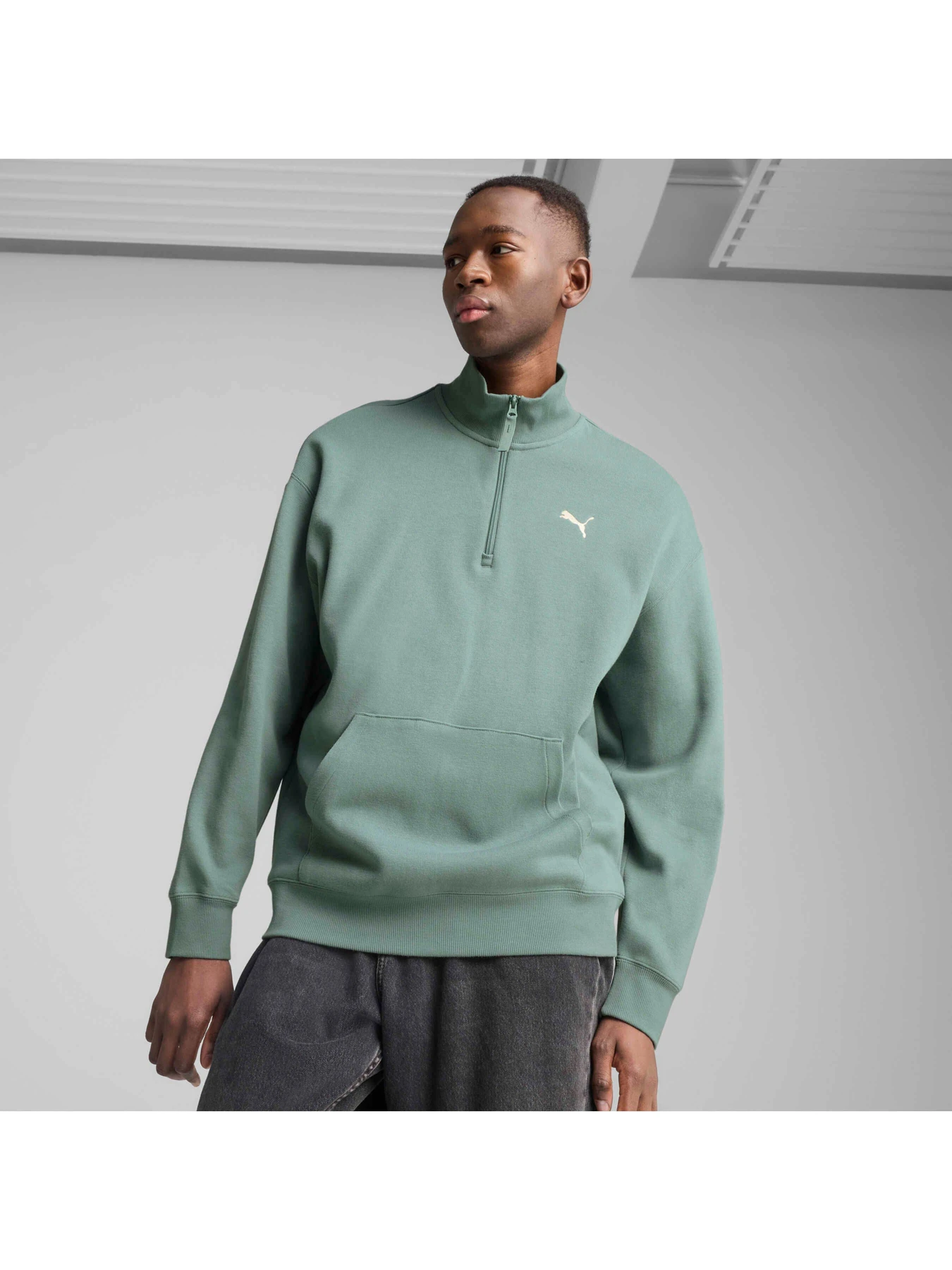 Худі та світшоти PUMA Wardrobe Ess Half Zip Crew модель 629664 Худі та світшоти PUMA Wardrobe Ess Half Zip Crew модель 629664 Фото