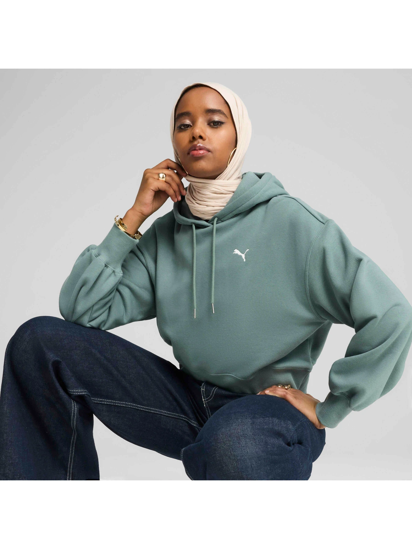Худи и свитшоты PUMA Wardrobe Ess Cropped Hoodie модель 629746 Фото