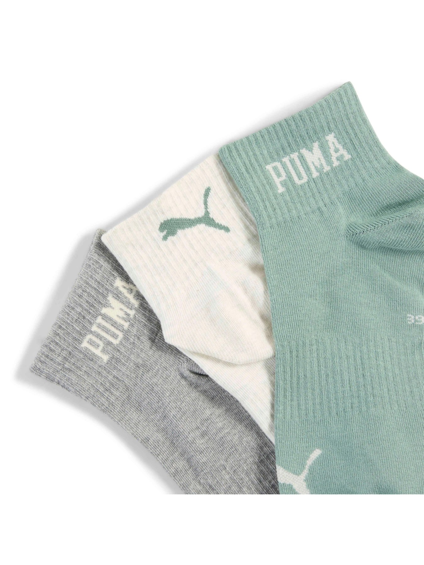 Носки и гольфы PUMA Unisex Logo Quarter 3p модель 938636 Фото