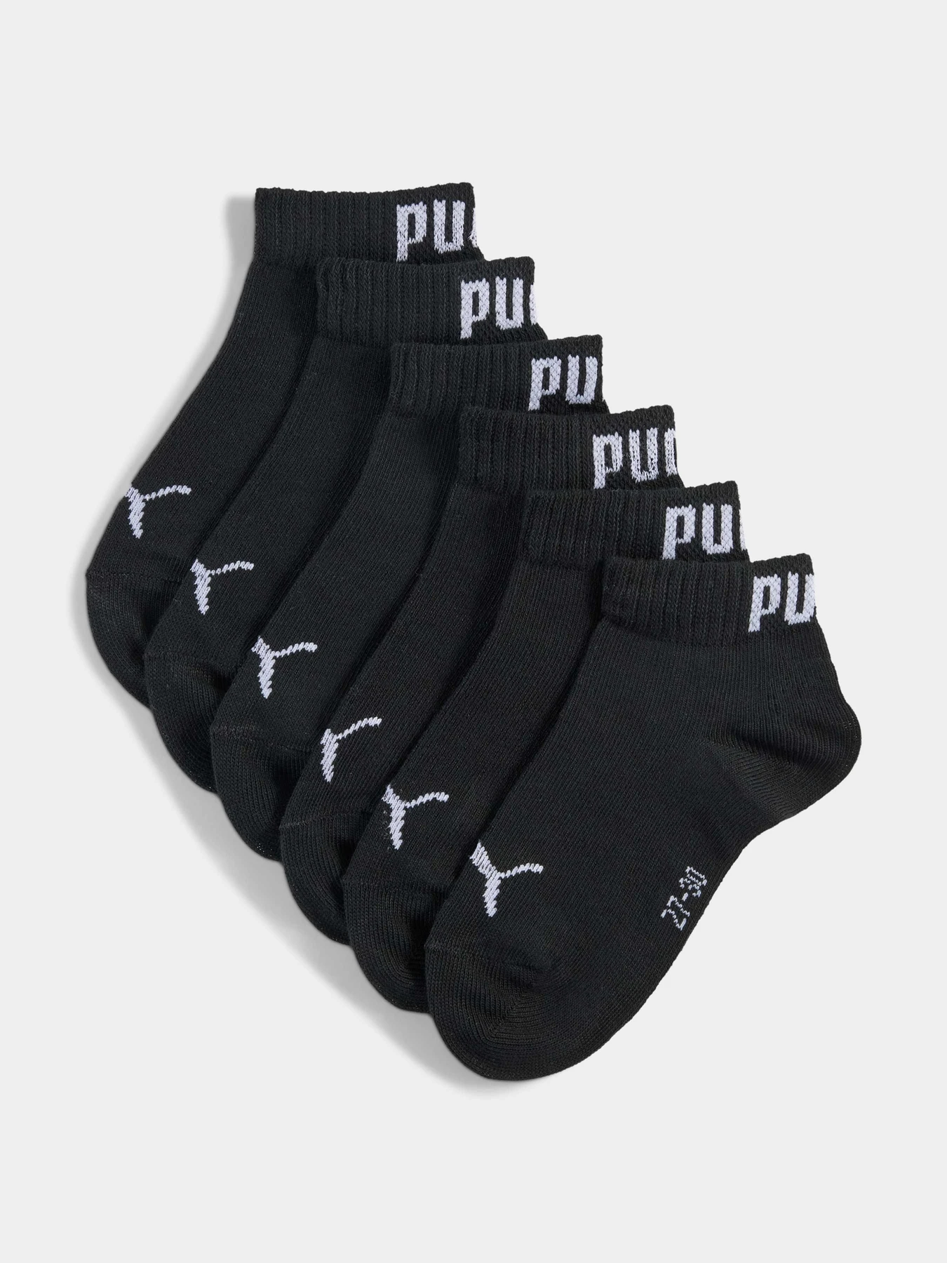 Шкарпетки та гольфи PUMA Kids Plain Quarter 3p модель 938809 Фото