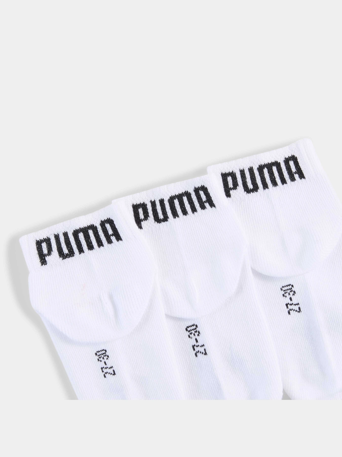 Шкарпетки та гольфи PUMA Kids Plain Quarter 3p модель 938809 Шкарпетки та гольфи PUMA Kids Plain Quarter 3p модель 938809 Фото