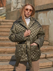 Куртки и дубленки MilaNova модель Куртка К-201 хаки Фото