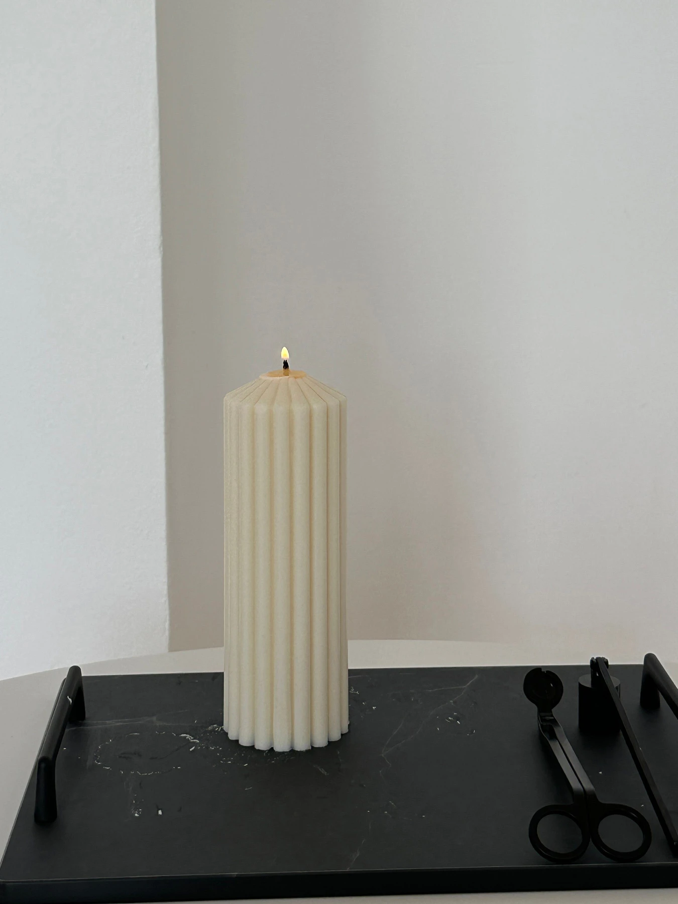 Свічка фігурна "Гофре" з натурального соєвого воску Candle Design модель 110.1011/1012 Свічка фігурна "Гофре" з натурального соєвого воску Candle Design модель 110.1011/1012 Фото