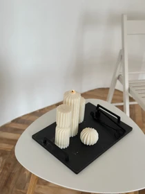 Свічка фігурна "Гофре" з натурального соєвого воску Candle Design модель 110.1011/1012 Фото