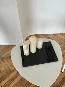 Свічка фігурна "Гофре" з натурального соєвого воску Candle Design модель 110.1011/1012 Фото