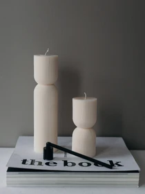 Свічка "Фігурна" з натурального оливкового воску Candle Design модель 110.1020/1021 Фото