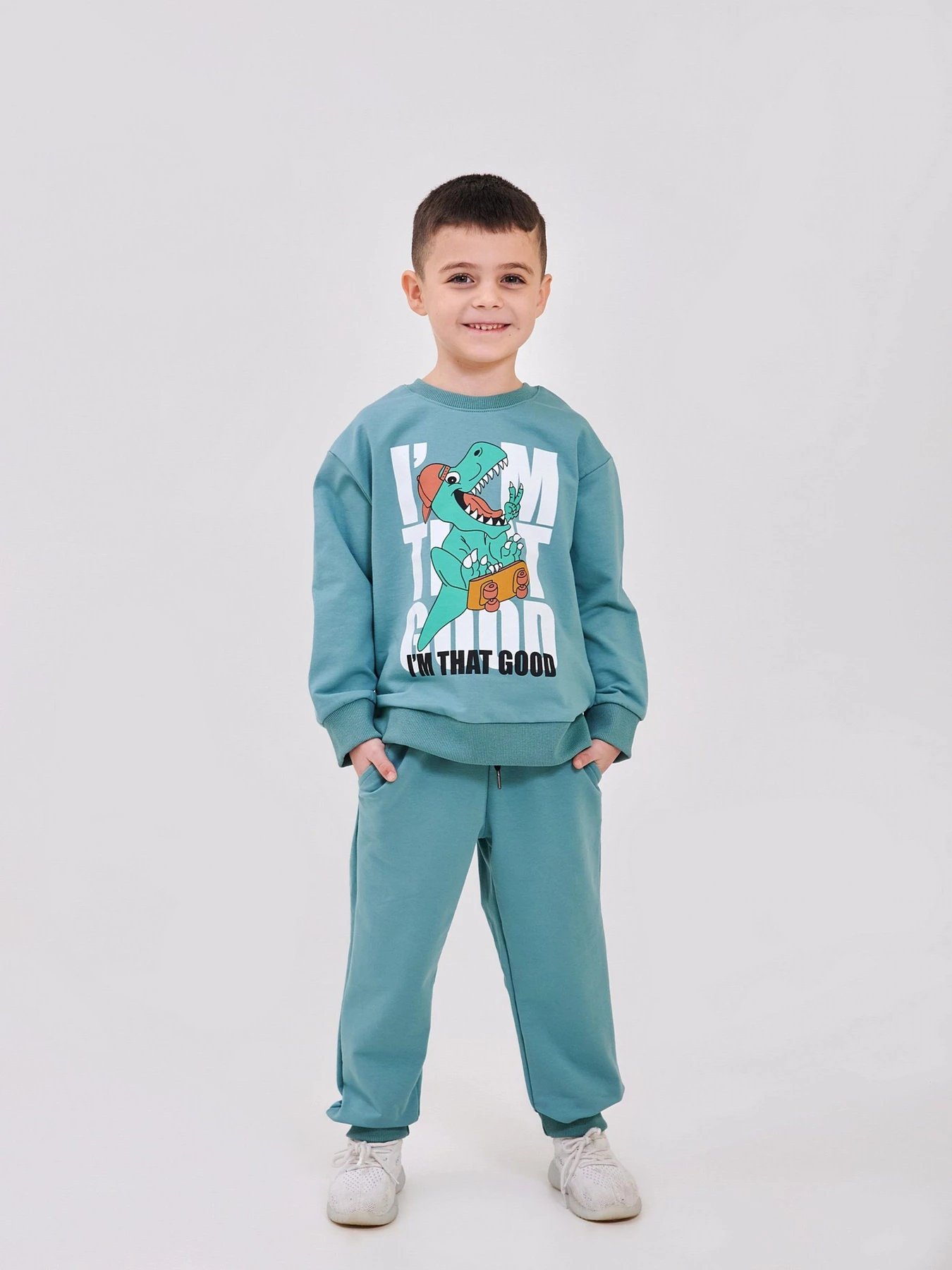 Штани SMIL модель smil_115638-sero-zelenyj Фото
