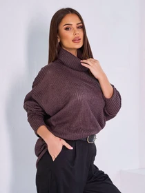 Свитры и кардиганы ISSA Plus модель 13763_коричневый Фото