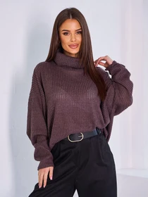 Свитры и кардиганы ISSA Plus модель 13763_коричневый Фото