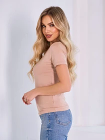Футболки і поло ISSA Plus модель 13421_бежевый Фото