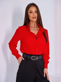 Сорочки ISSA Plus модель 14996_красный Фото