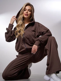Костюми ISSA Plus модель 15039_коричневый Фото