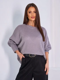 Свитры и кардиганы ISSA Plus модель 15044_серый Фото