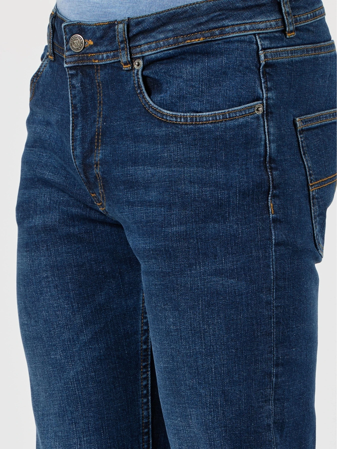 Джинсы Fred Mello модель FMNORMAN_MIDDLEBLUE- Джинсы Fred Mello модель FMNORMAN_MIDDLEBLUE- Фото