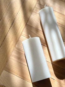 Свеча фигурная "Цилиндр" из натурального оливкового воска Candle Design модель 110.1014/1015 Фото