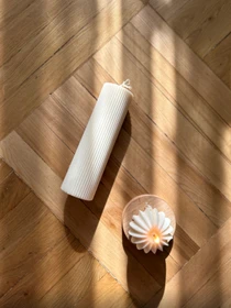 Свеча фигурная "Цилиндр" из натурального оливкового воска Candle Design модель 110.1014/1015 Фото