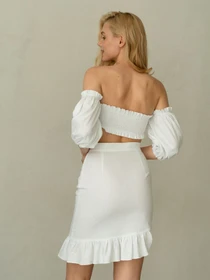 Футболки и поло Shape of Angel з відкритими плечима та рюшами модель 298704538 Фото